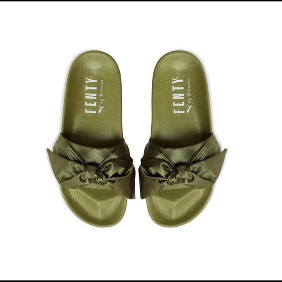 fenty puma slides neon